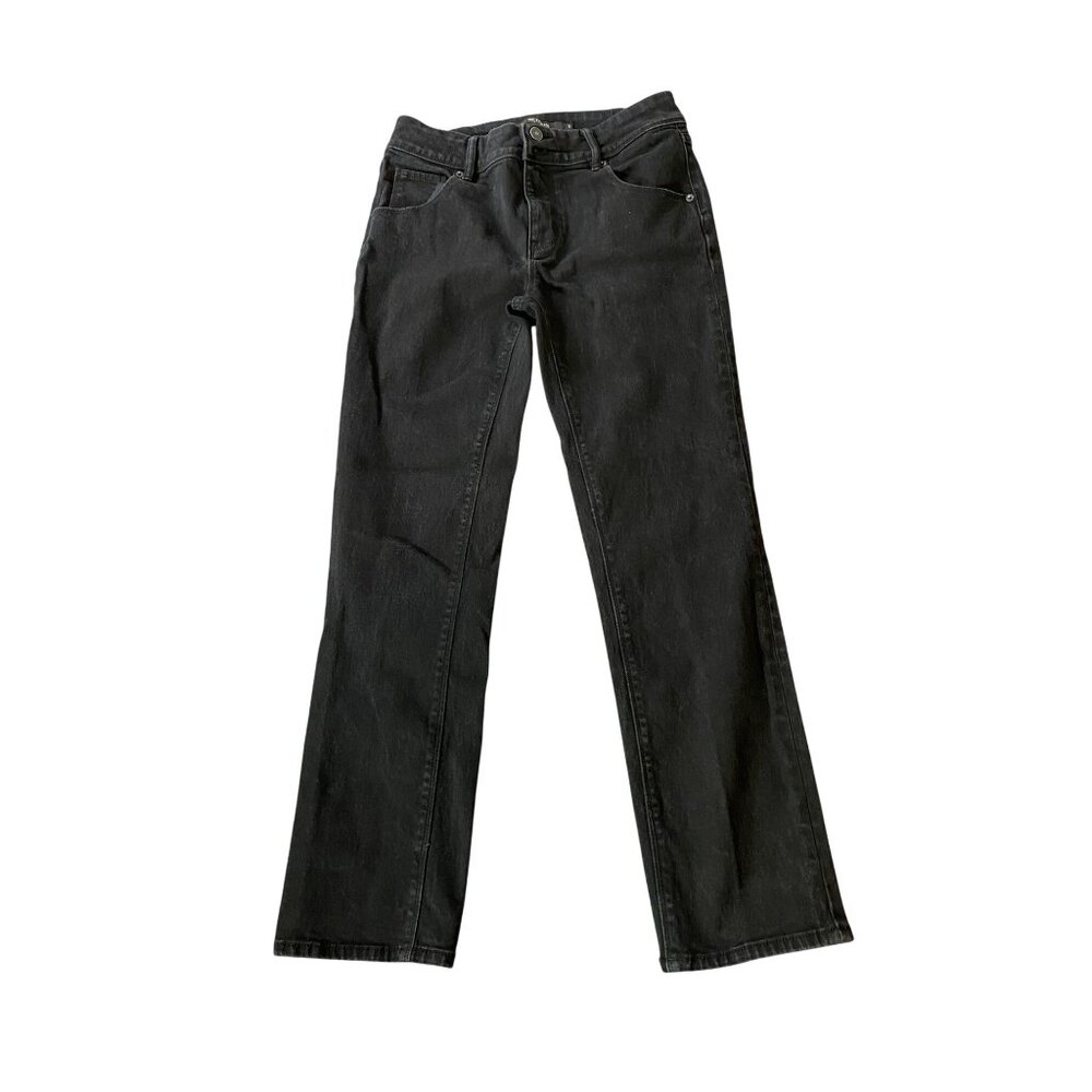 Hudson Black Straight Leg Designer Denim Jeans Womens Size 6